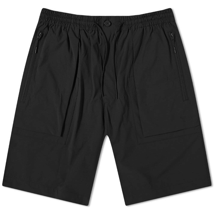 Photo: Y-3 Men's Classic Light Ripstop Utility Shorts in Black