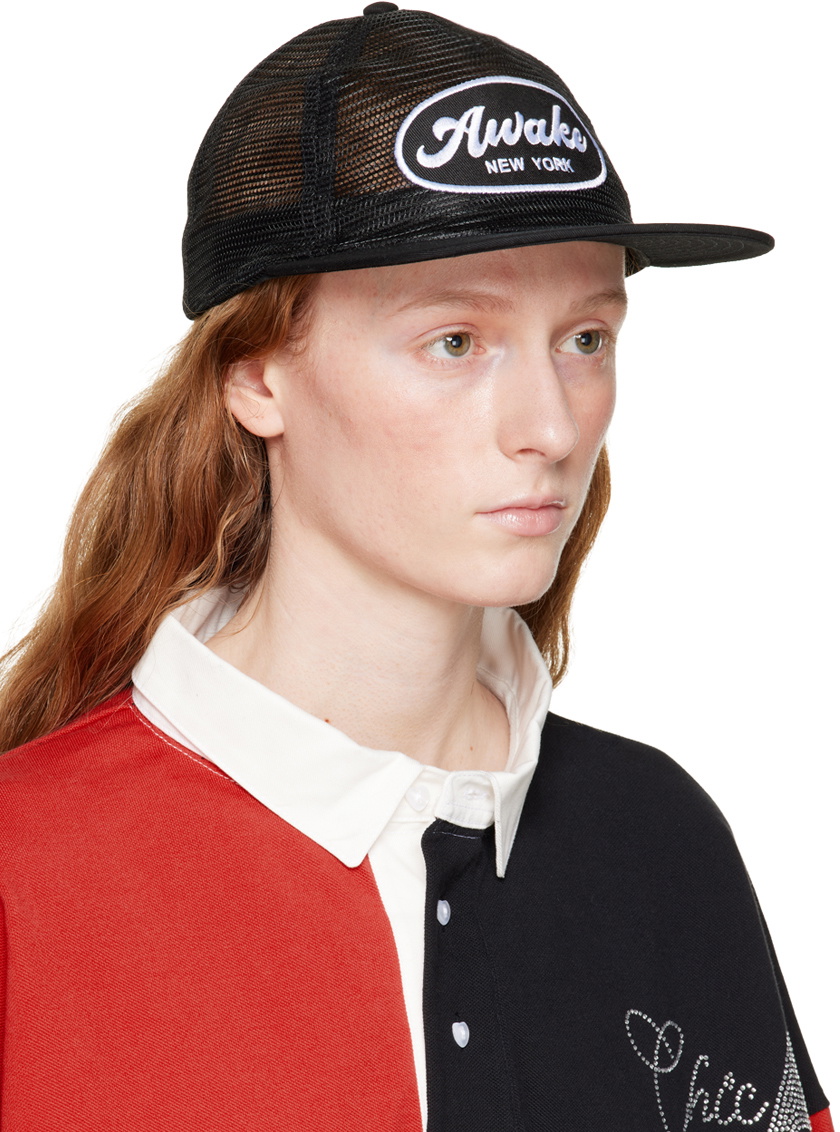 Awake NY Black Mesh Trucker Cap