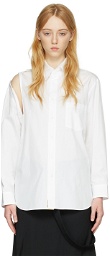 Regulation Yohji Yamamoto White Cotton Shirt