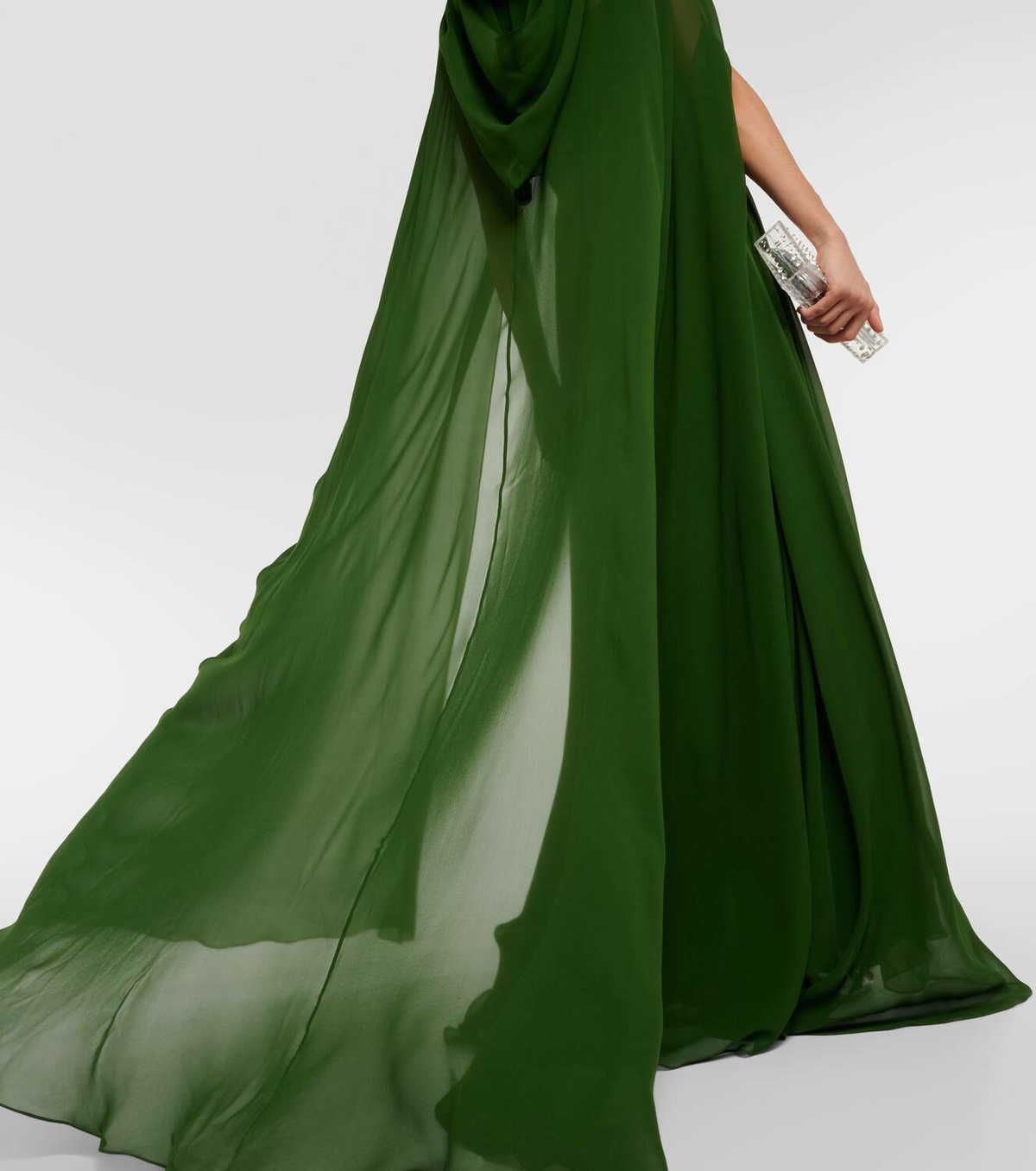 Elie Saab Strapless velvet and silk-blend gown Elie Saab