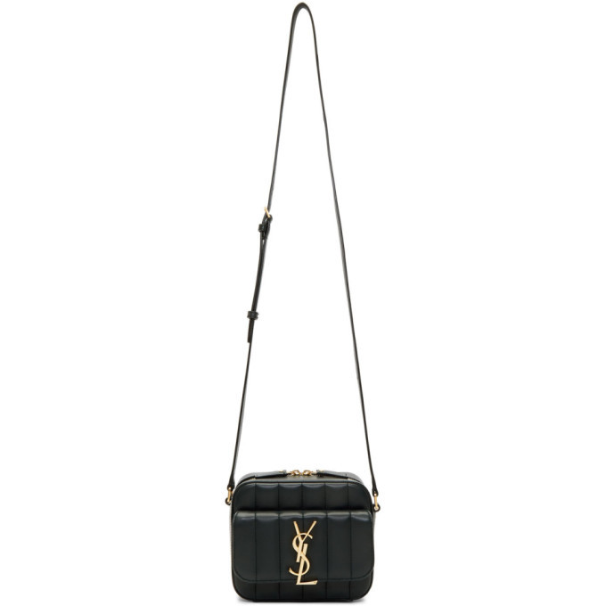 SAINT LAURENT Vicky White Camera Crossbody Bag