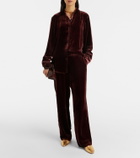 Asceno London velvet pajama pants