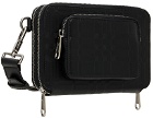 Burberry Black Embossed Check Pouch