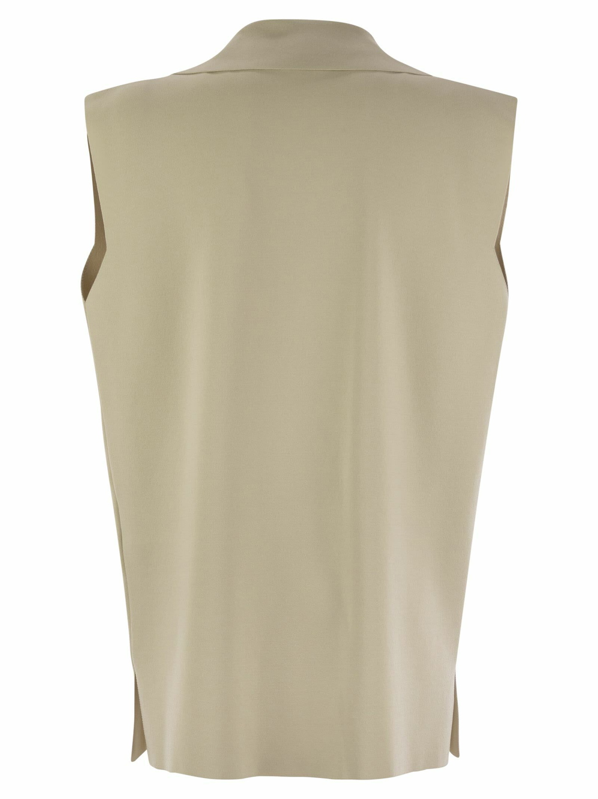 ベスト・ジレ Fay Technical Viscose Knitted Vest (NMWC1505830XAU B008) Waistcoat in Technical Viscose Knit OFF WHITE Woman