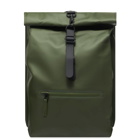 Rains Men's Rolltop Rucksack in Evergreen