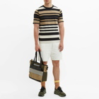 Norse Projects Men's Holger Tab Series Stripe Mix T-Shirt in Utility Khaki