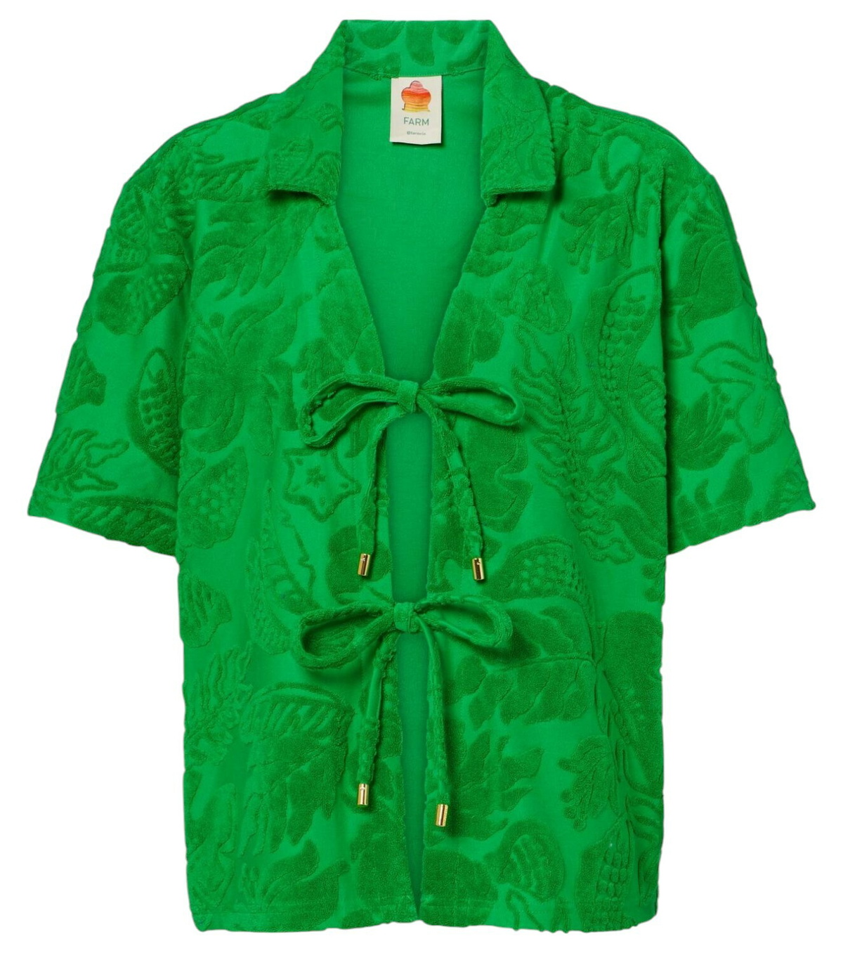 【Farm Rio】 Sicilyフローラルコットンシャツ Farm Rio Sicily floral cotton shirt Farm Rio