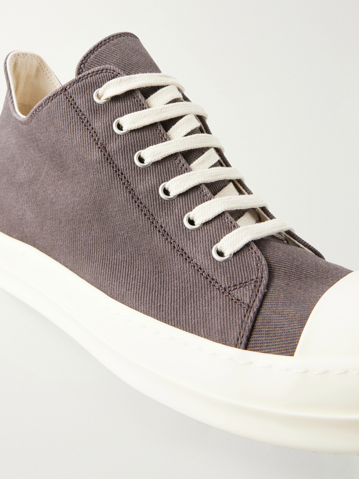 DRKSHDW by Rick Owens - Ramones Denim Sneakers - Red