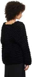 Subtle Le Nguyen Black V-Neck Sweater