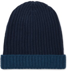 Loro Piana - Ribbed Colour-Block Cashmere Beanie - Blue