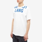 Helmut Lang Men's Cut Off Logo T-Shirt in White