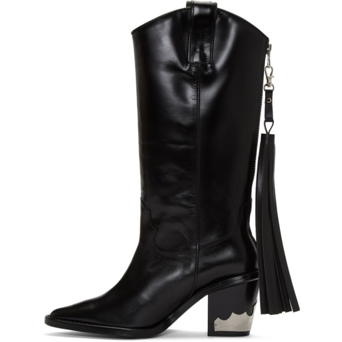 Toga Pulla Black Cowboy Boots