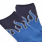 Rostersox Fire Socks in Blue