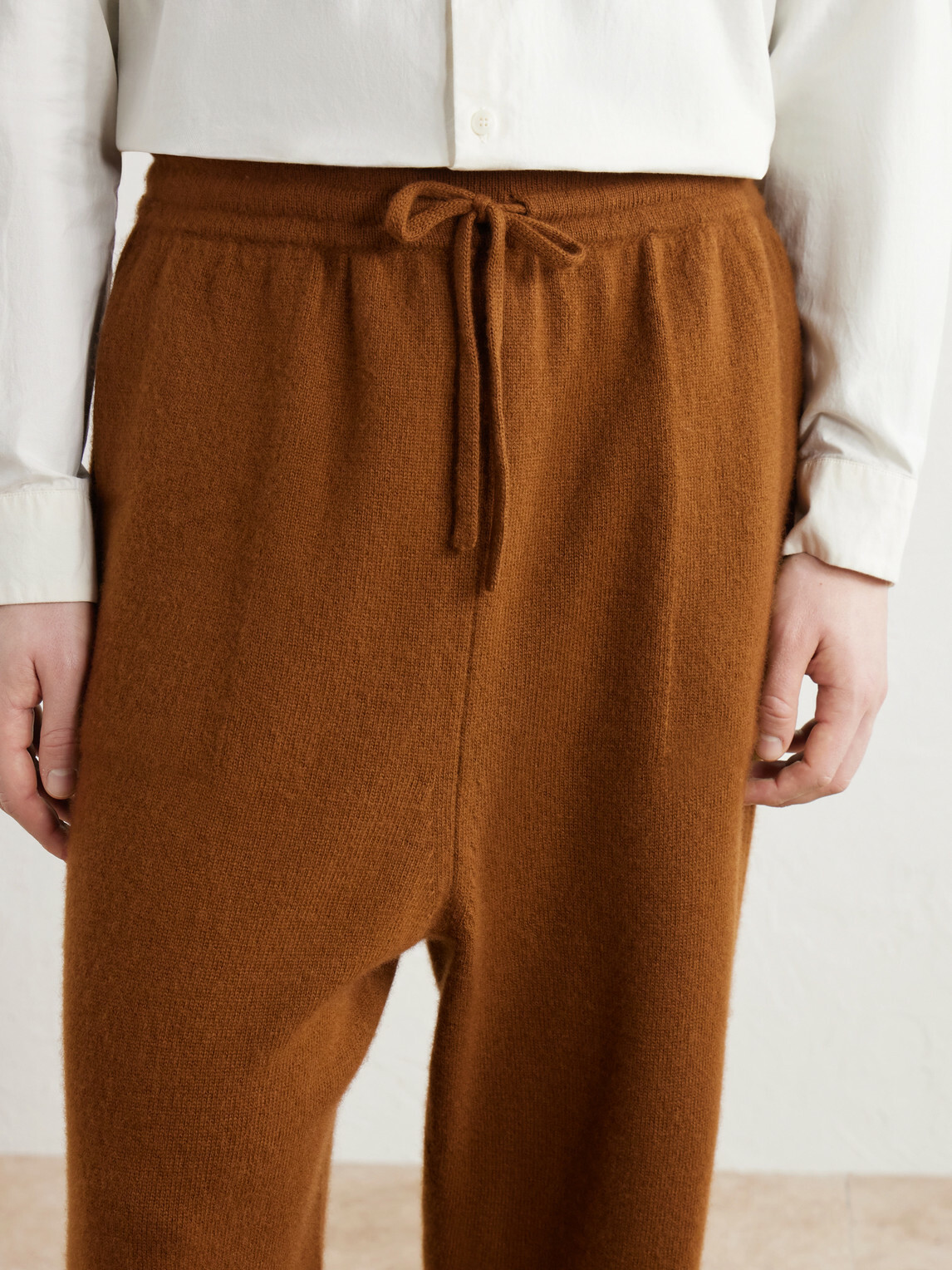 Casey Casey - Zwag Tapered Wool Sweatpants - Brown