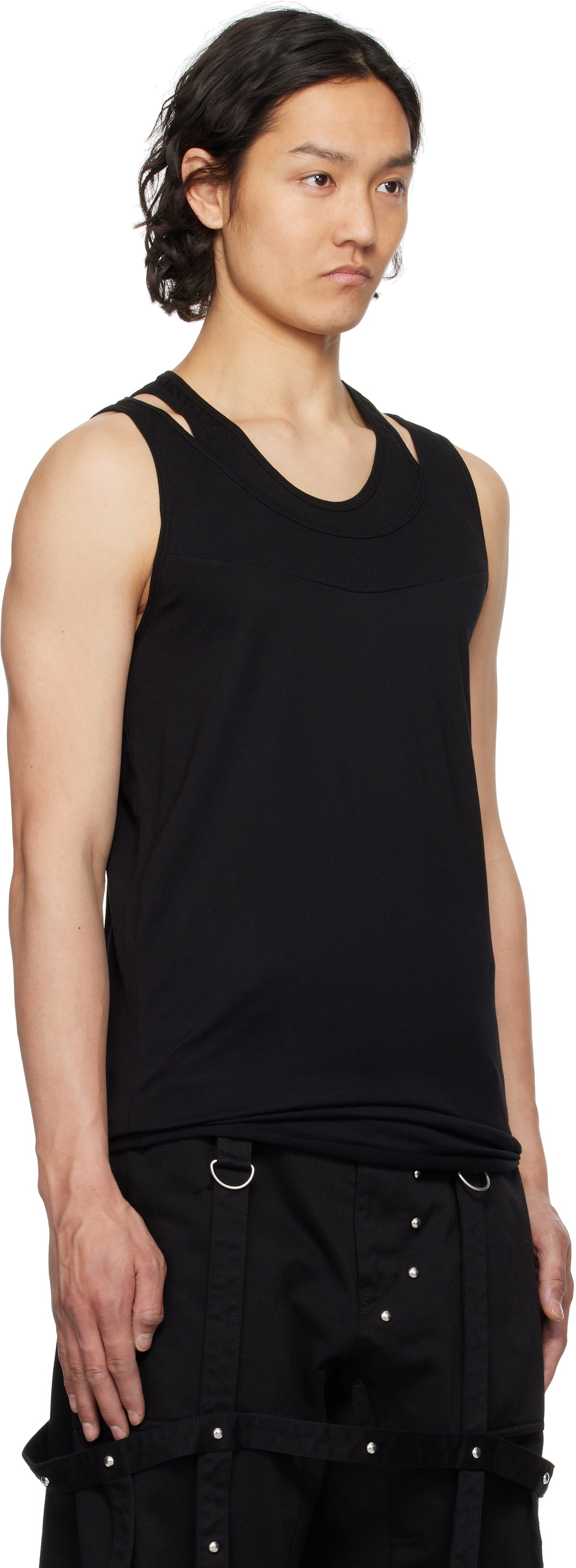 Julius Black Layered Tank Top