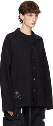 mastermind JAPAN Black Flannel Shirt Jacket