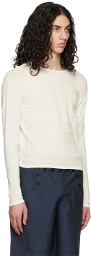 Serapis White Embossed Long Sleeve T-Shirt