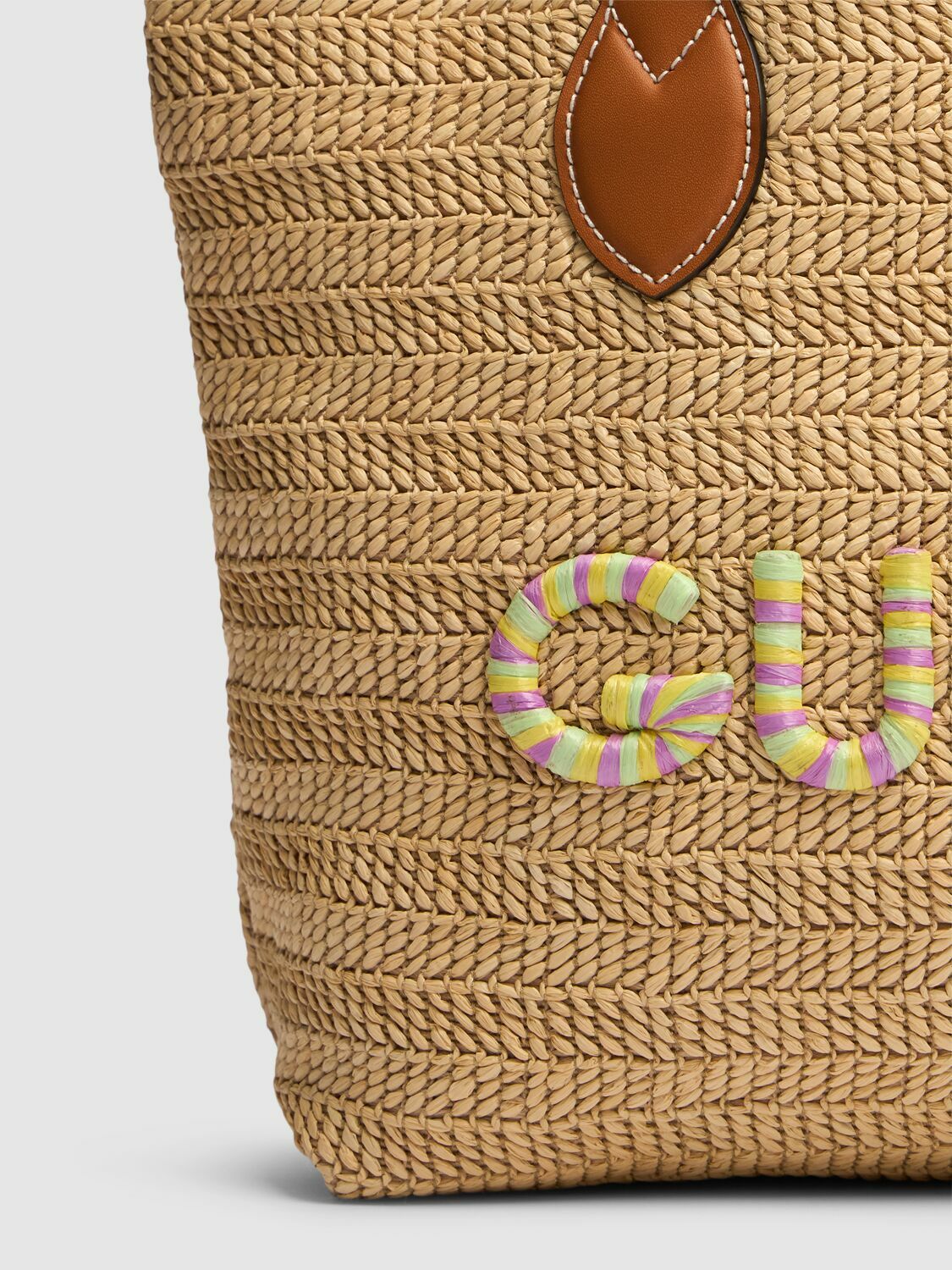 GUCCI Summer Raffia Tote Bag