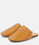 Loewe - Anagram padded leather slippers