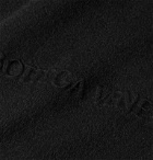 Bottega Veneta - Logo-Stamped Fringed Cashmere Scarf - Black