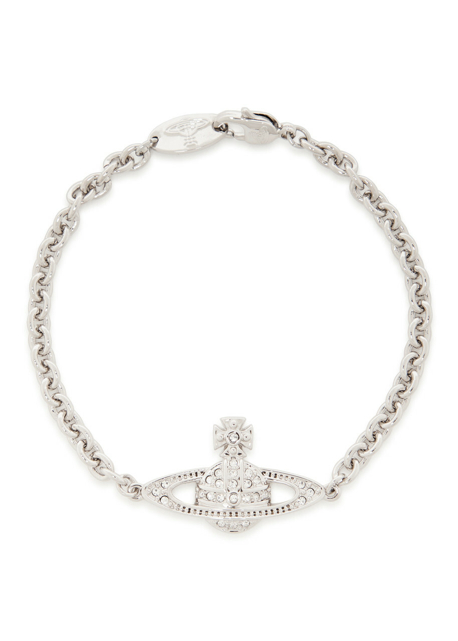 Vivienne Westwood Mini Bas Relief orb Bracelet Silver