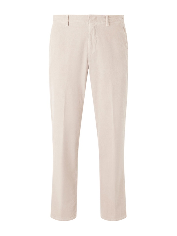 Photo: Altea - Dumbo Cotton-Blend Corduroy Straight-Leg Trousers - Neutrals