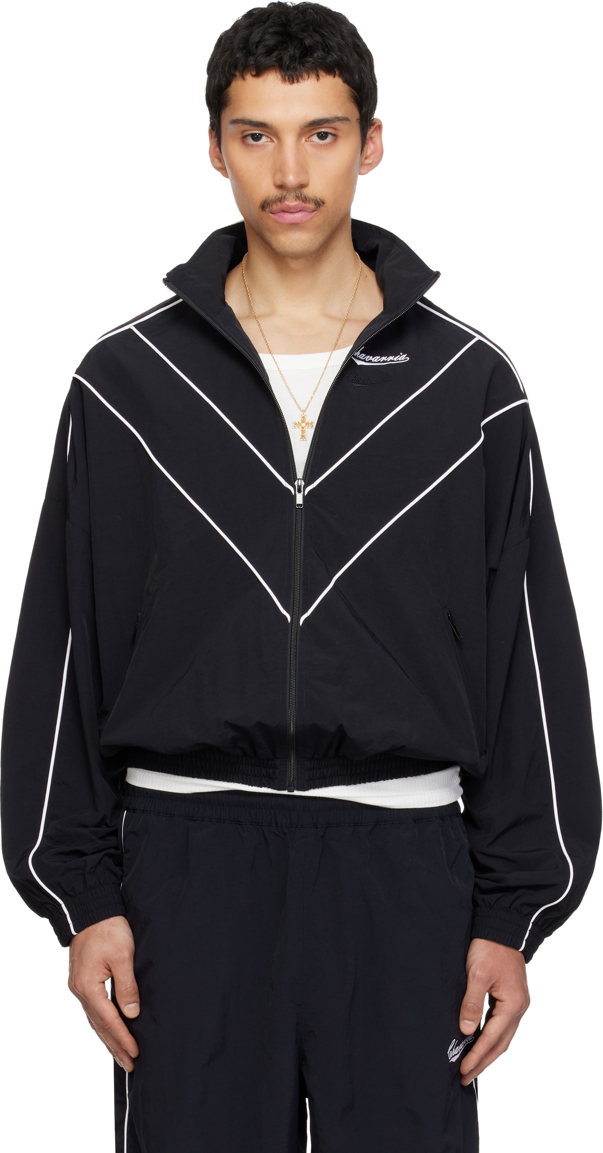 WILLY CHAVARRIA Black Bad Boy Track Jacket