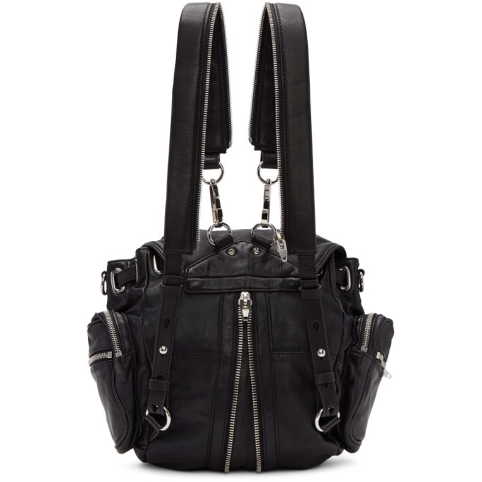 Alexander Wang Black and Silver Mini Marti Backpack Alexander Wang