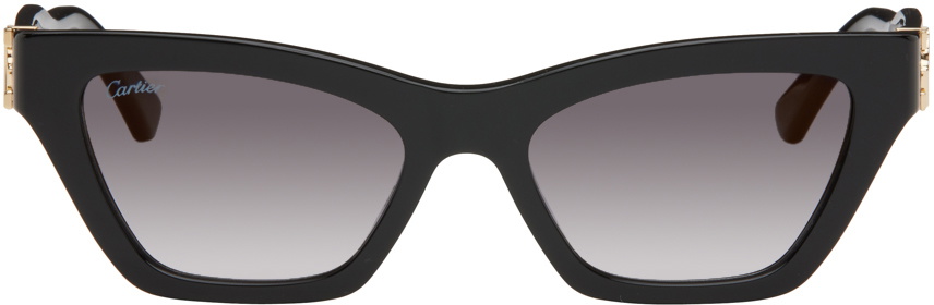 Cartier Black Cat-Eye Sunglasses
