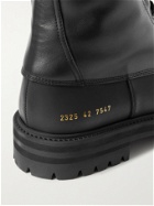Common Projects - Rubberised Leather Boots - Black
