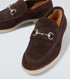 Gucci Horsebit suede loafers