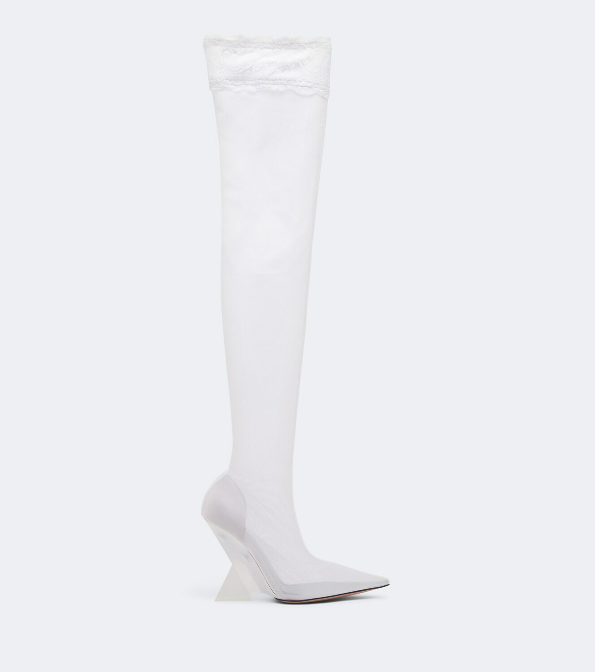 The Attico Cheope mesh over-the-knee boots