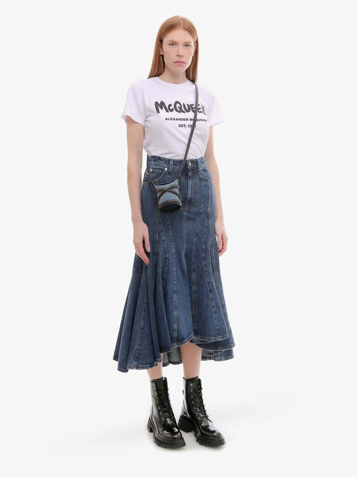 Alexander Mcqueen T Shirt White Womens Alexander McQueen