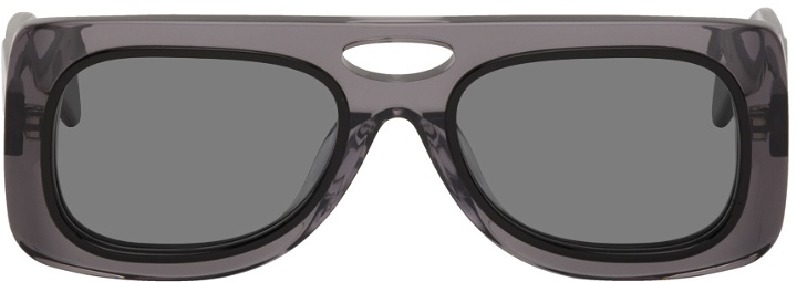 Photo: Kiko Kostadinov SSENSE Exclusive Black Depero Sunglasses