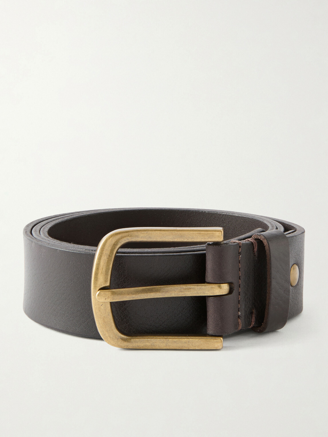 Corridor - 3cm Leather Belt - Brown