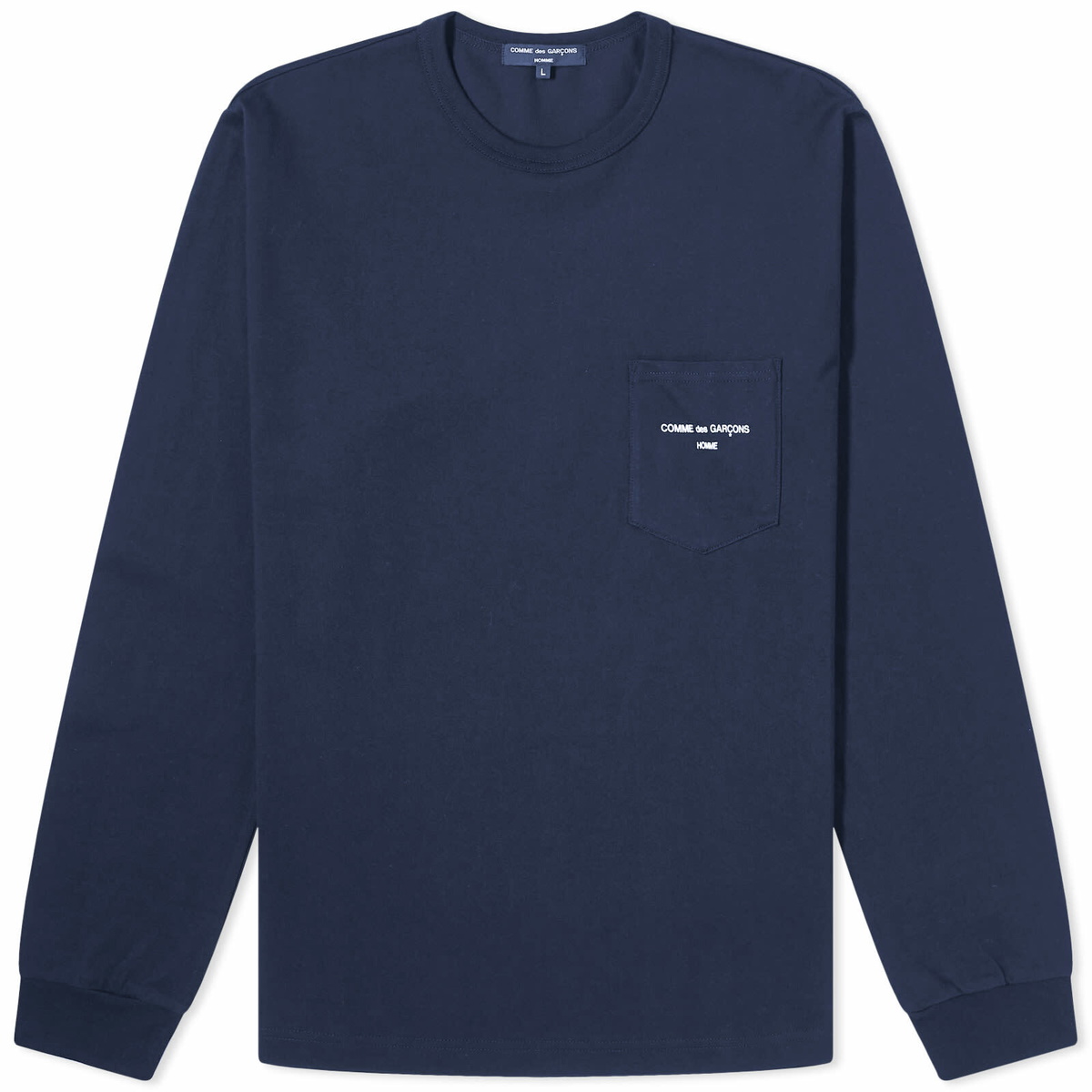 Comme des Garçons Homme Men's Pocket Logo Long Sleeve T