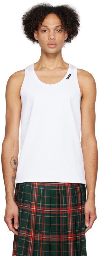 Photo: Palm Angels White Essential Tank Top