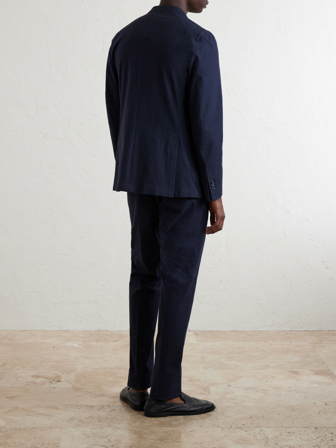 Slowear - Seersucker Suit Jacket - Blue