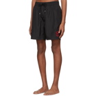 Burberry Black Guildes Logo Swim Shorts