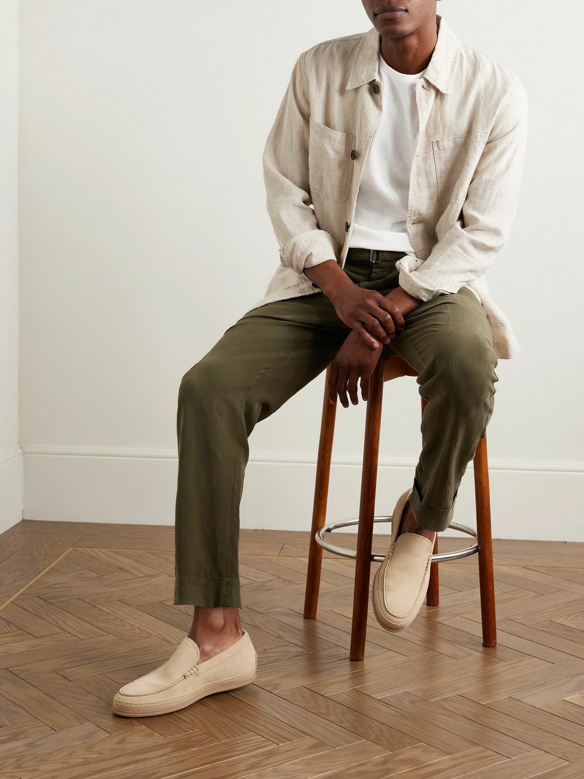 Caruso - Slim-Fit Cotton T-Shirt - White