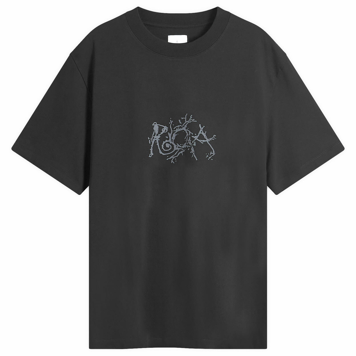 ROA Men's Graphic Boxy T-Shirt in Black ROA