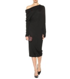 Tom Ford Draped cashmere and silk midi dress