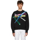 Dsquared2 Black Dyed Ball Fit Sweatshirt