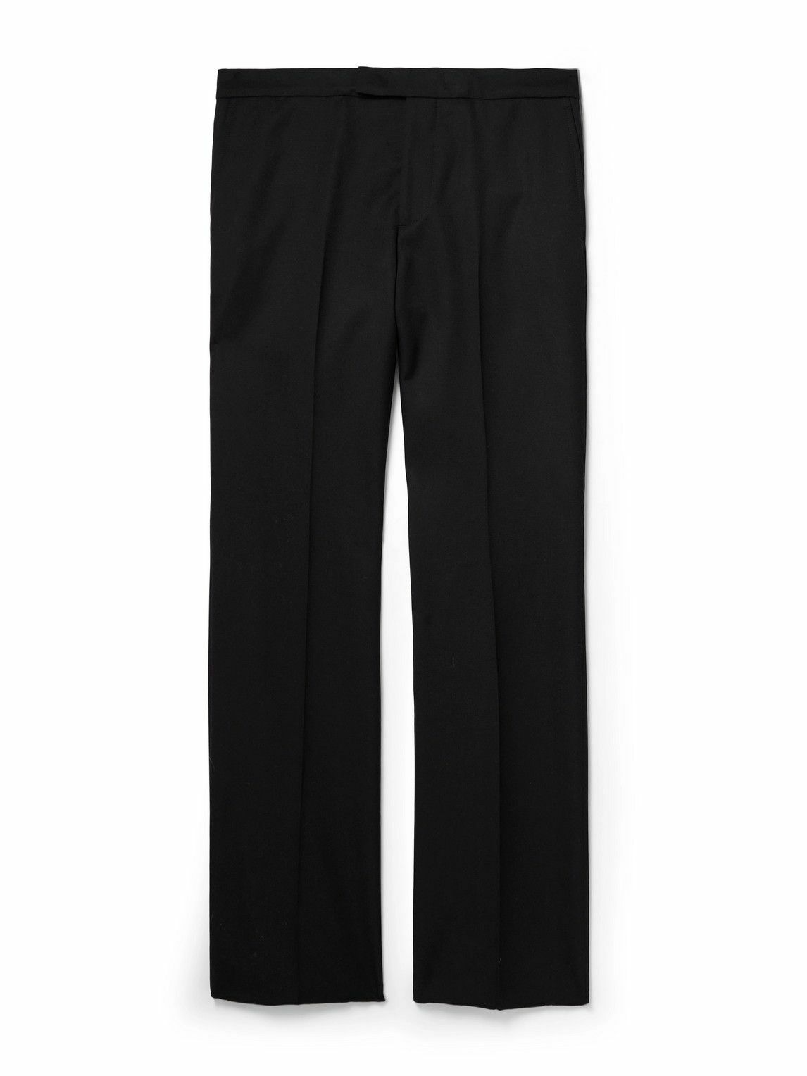 McQueen - Straight-Leg Wool-Twill Trousers - Black