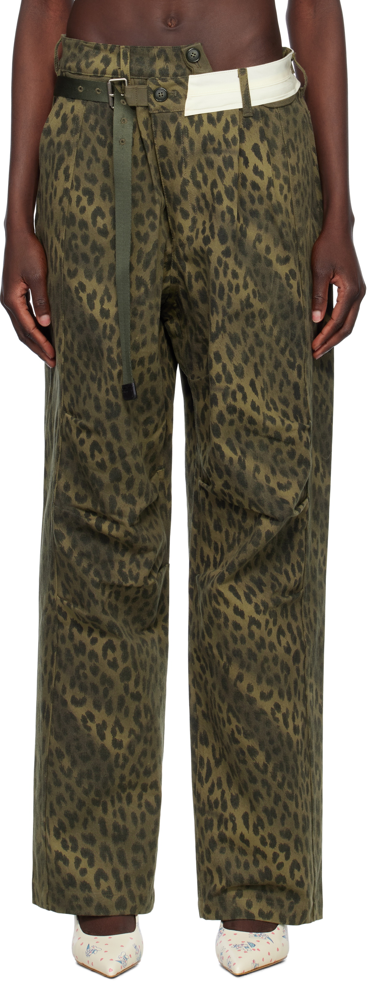 [ANDERSSON BELL]★WAXED UTILITY POCKET CARGO PANTS Beige Waxed Utility Pocket Cargo Pants by Andersson Bell on Sale