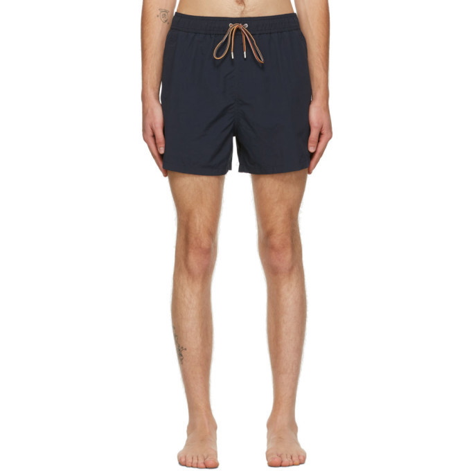 Photo: Paul Smith Navy Drawstring Swim Shorts