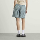 Hommegirls Women's Long Boxer Shorts in Green Porto Stripe