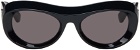 Bottega Veneta Navy Oval Sunglasses