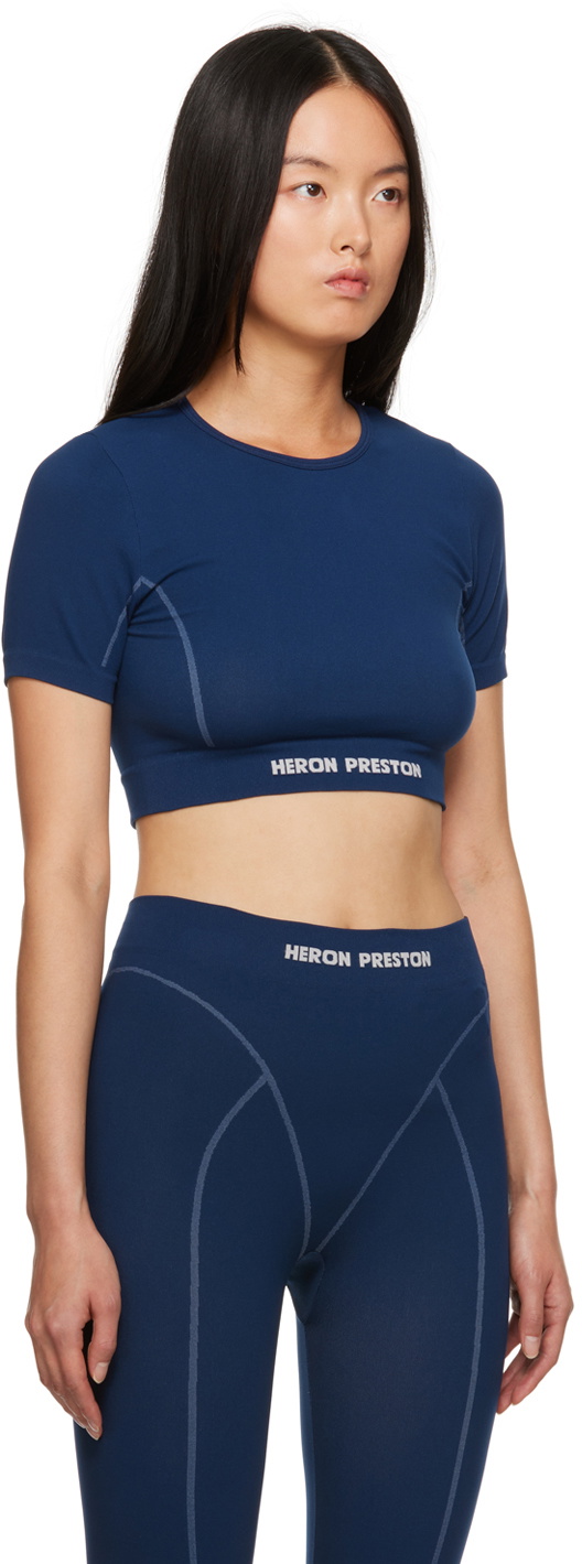 Heron Preston Navy Active Top