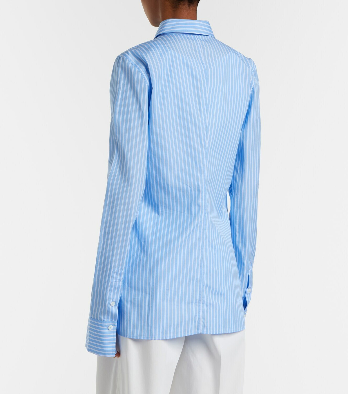 Toteme Striped cotton poplin shirt